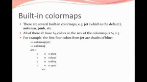 Colormap method ii