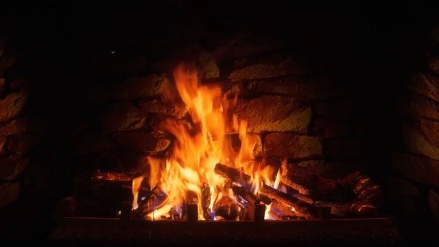 1 Час успокаивающих и расслабляющих звуков камина (без музыки)