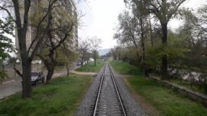 Феодосия - Айвазовская из окна пригородного поезда №6758 Феодосия - Владиславовка.