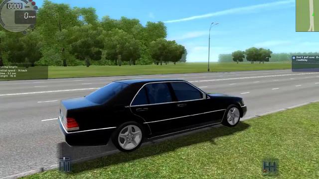 City Car Driving 1.5.0 Mercedes S600 Logitech G27 Ride aroun town #1 смотреть онлайн