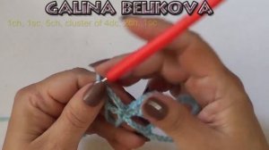 Ажурный узор Сеточка с шишечками