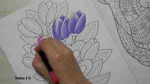 ЧЕЛЛЕНДЖ раскрашиваю РОМАНТИКУ и любовь / Сompleted Coloring Pages / Coloring Book / SenaiS Art