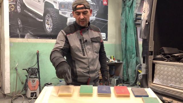 Подготовка авто к покраске.[абразивные губки от Kovax] смотреть онлайн