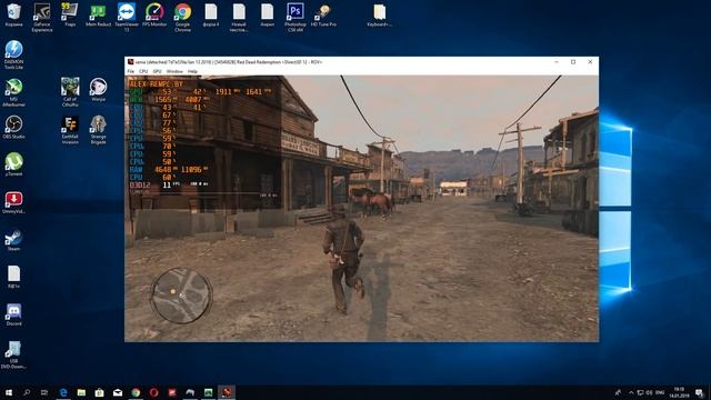 Red Dead Redemption 20-30 fps на эмуляторе Xenia смотреть онлайн