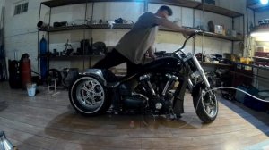 Custom Yamaha XV1700 Warrior 2017. Пневмо подвеска