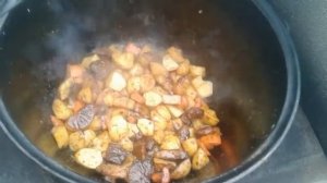 Готовлю шурпу в КАЗАНЕ по деревенски на костре.