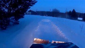 отвал на ниву из бочки. бьем дорогу.