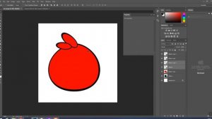 рисуем птичку Angry Bird Red