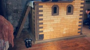 Русская печь. Хлеб в печи.