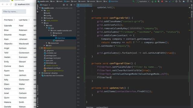 Java tutorial: Filtering Java entities in a data grid (part 7) смотреть онлайн