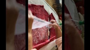 Мастер-класс валяем пальто из шерсти с орнаментом из вискозной бумаги, часть2