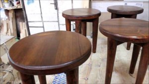 Табуреты круглые деревянные