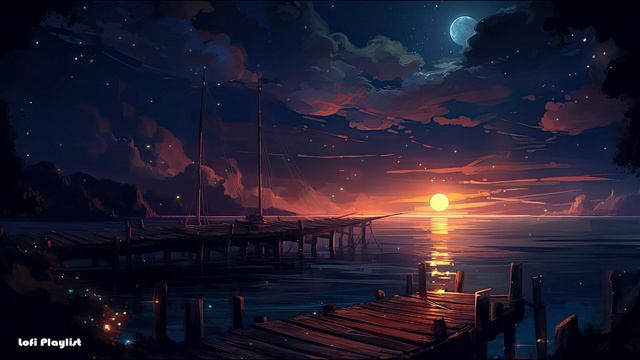 Chill Lake Lofi keep you safe Lofi hip hop for  healing calm sleep.