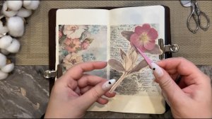| ASMR for sleep | Vintage Journaling | No talking | Journal decoration | Relaxation 21