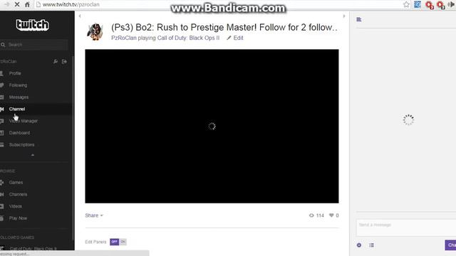 How to add info and a profile picture to Twitch