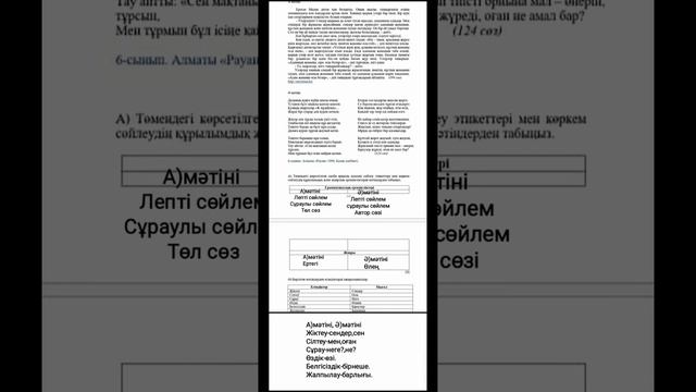 Тжб қазақ тілі 6сынып 3 тоқсан