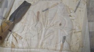 Резная дверь "Охота"