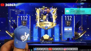 IShowSpeed Pulls Messi Card On Fifa Mobile And Do This💀