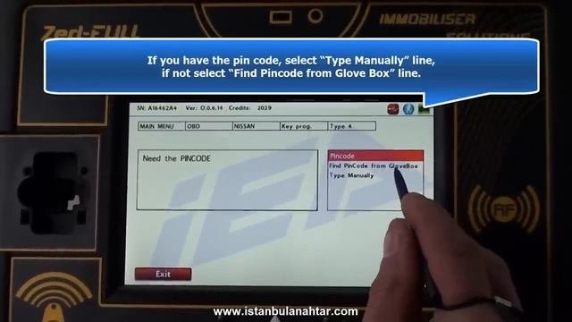Nissan Note Key Programming (Pin Code Calculation From Glove Box)
