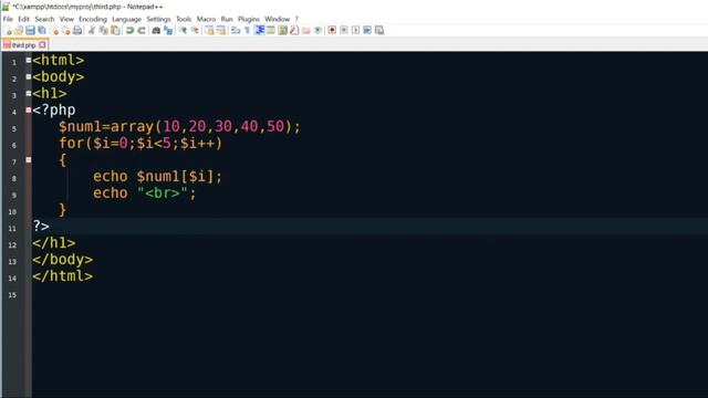 PHP Tutorial #14: Implementation of Array in PHP