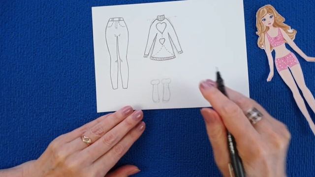 КУКЛЫ ИЗ БУМАГИ. ОДЕЖДА ДЛЯ БУМАЖНОЙ КУКЛЫ РИСУЮ.Поделок с бумажными куклами. бумажные куклы смотреть онлайн