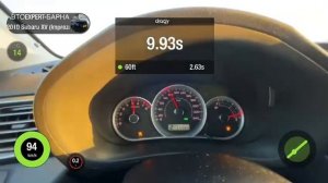 Разгон Subaru Impreza XV, 2010 год, 2.0 литра, 150 сил, 4AT, 0 - 100 км/ч, 402 метра.