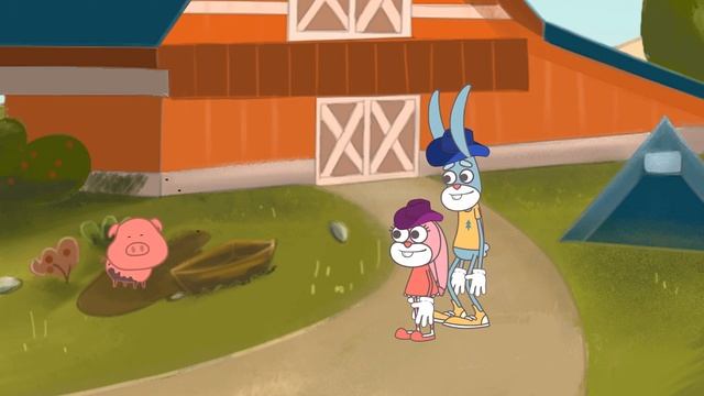 Учим Животных с Кроликами - Ферма - Детский Мультик [Веселая Семья Кроликов] смотреть онлайн