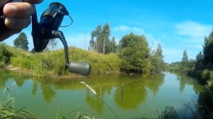 Рыбалка на реке на блесну вертушку