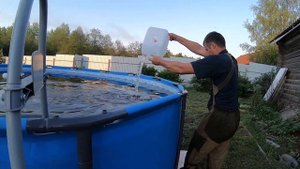 ✔Перекись водорода. Чистим воду в бассейне.✅How to clean the pool.