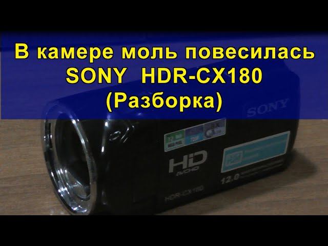 В камере моль повесилась SONY HDR-CX180 (Разборка). Butterfly in SONY HDR-CX180 camcorder. смотреть онлайн