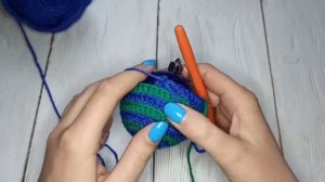 Ёлочная игрушка шарик крючком. МАСТЕР-КЛАСС