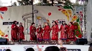 Бурановские бабушки в Ижевске в летнем саду. 28.08.16