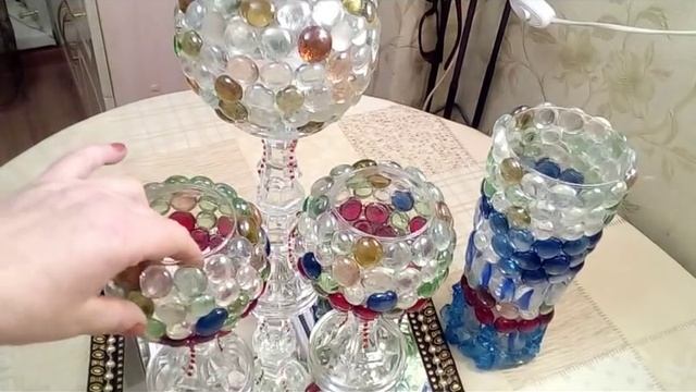 Нарядные подсвечники и ваза для декора смотреть онлайн