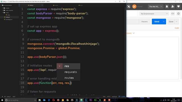 REST API Tutorial (Node, Express & Mongo) #10 - Error Handling