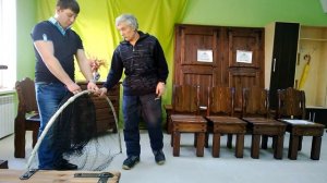 старинный вид ловли рыбы жаком г.Югорск