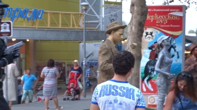 Прогулка ПО АНАПЕ. Приехали родственники из Читы. Горького. Живые скульптуры. Гироскутер. смотреть онлайн