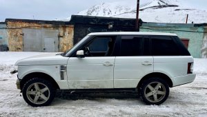 Он поехал!!! RANGE ROVER с мотором в багажнике.