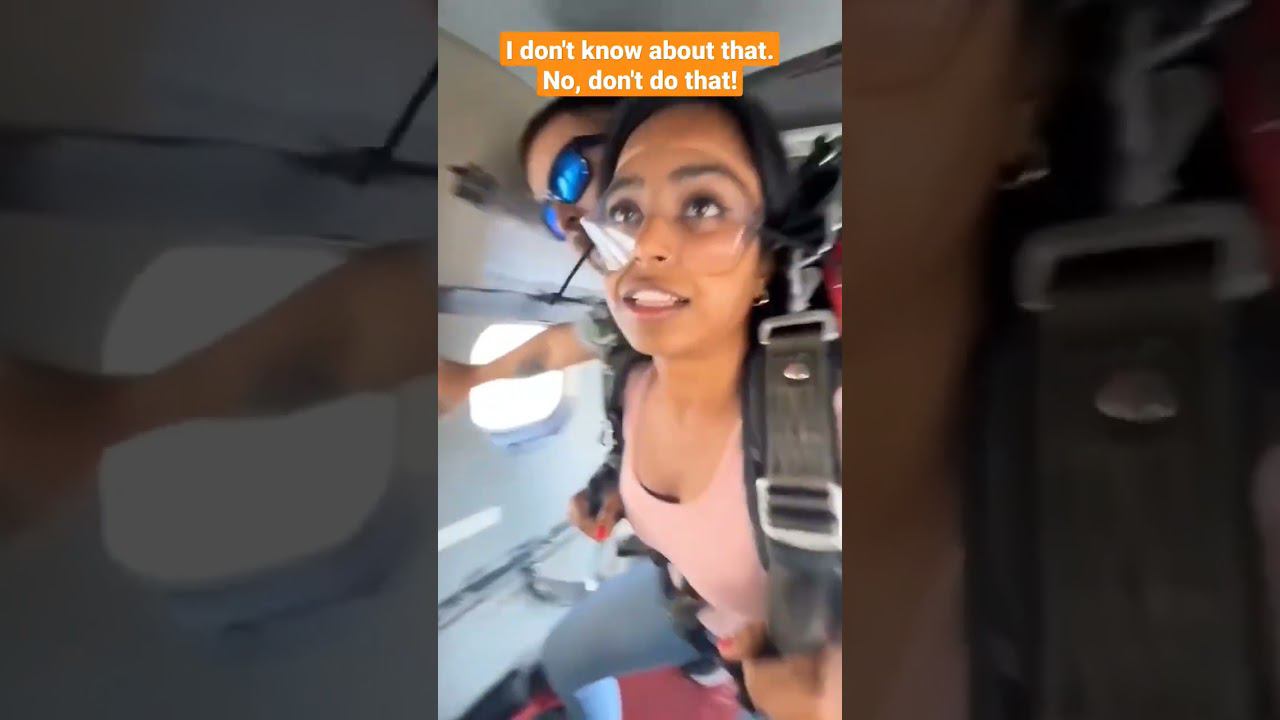 Она умоляла не прыгать, но он выпрыгнул из самолета с парашютом || Парашютист ПРО смотреть онлайн