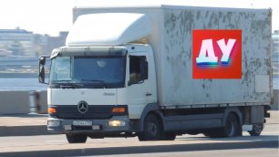 Машины грузовые настоящие для Детей - Фургон Газель едет видео.mp4