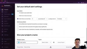 Create a Sentry Project (Video 1 of 9)