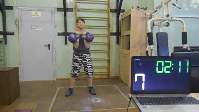 Гиревой спорт. Матвеев Никита 2009 года 1 этап Онлайн Кубка мира Толчок 2-х гирь по Длин. Циклу. смотреть онлайн