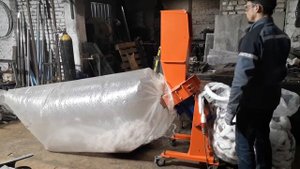 Дробление поролона, синтепона, ткани