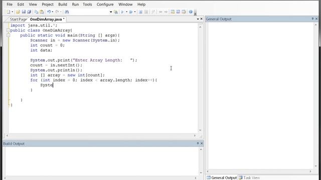 One Dimensional Array - For Loop