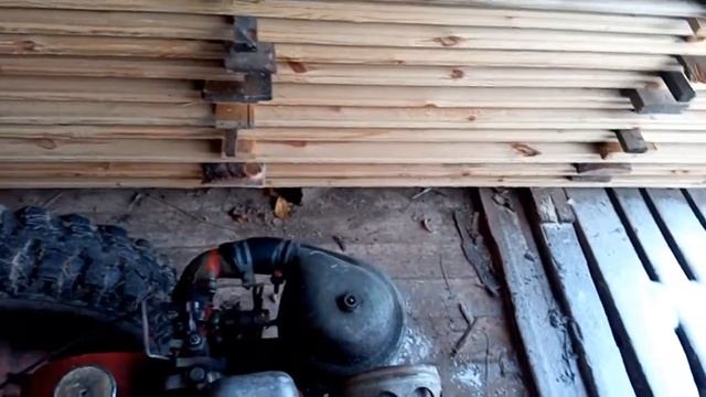 Заводим мотоблок мтз-05 зимой в -12 градусов.
