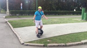 Обучение прыжкам на моноколесе