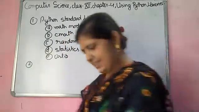 Computer science Class 12 chapter 4 using python libraries
