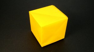 Как сделать Куб из бумаги без клея | Оригами Кубик своими руками из одного листа для детей