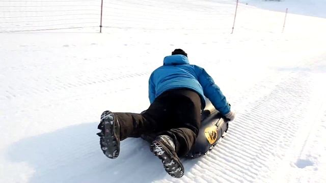 Скоростной спуск на санях в Игоре (турбосанки) смотреть онлайн