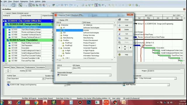 Oracle Primavera - User Interface | How to Create EPS | How to Create Project |Tamil tutorials | TS смотреть онлайн
