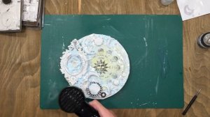 Winter Moon canvas mixed media tutorial